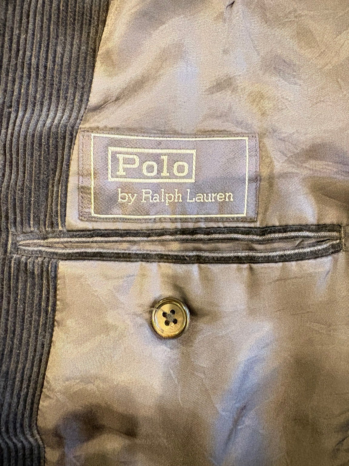 POLO BY RALPH LAUREN 日本製 太畝コーデュロイ 3ボタンブレザー